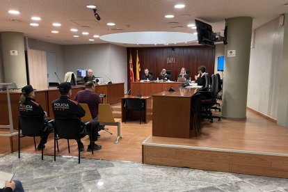 Una imatge del judici d'aquest dijous a l'Audiència de Lleida.