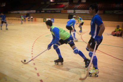 Jugadores de hockey.