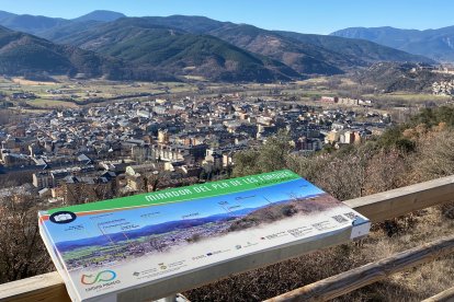 La Seu d'Urgell, vista des del mirador del Pla de les Forques.