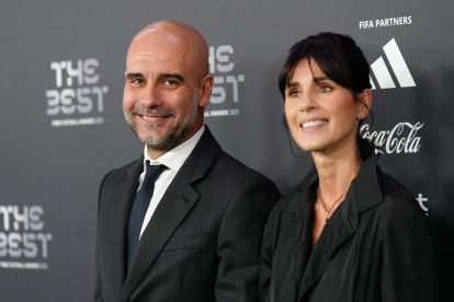 Pep Guardiola y Cristina Serra.