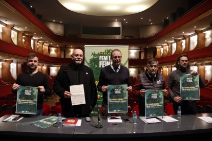 Presentació del XIV Congrés de la Unió de Pagesos al Teatre L'Amistat de Mollerussa.