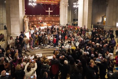 El dia de les Blaus, a la Catedral de Lleida