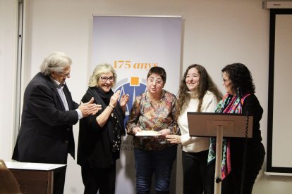 La entrega del fondo Alexandre de Sàrraga tuvo lugar ayer en la sede del Col·legi de l’Advocacia. - INGRID SEGURA