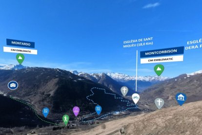 Era plataforma Guarda+ permet explorar punts d’interès dera Val de forma interactiva. - GUARDA+