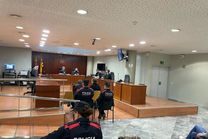 Una imatge del judici celebrat aquest dimecres a l'Audiència de Lleida.