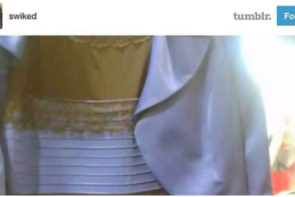 El post original, con la imagen del vestido, en la red social Tumblr.