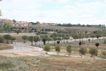 Vista de la calle Francesc Bordalba donde está uno de los solares que la Paeria cederá a la Generalitat. - SEGRE