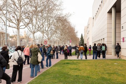 Las pruebas en Lleida se hicieron en el campus de Cappont  y transcurrieron sin incidentes destacables. - JAVI ENJUANES