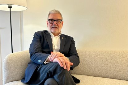 El alcalde de Lleida, Fèlix Larrosa, en una entrevista de Europa Press