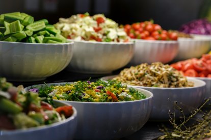 Comida en un restaurante.