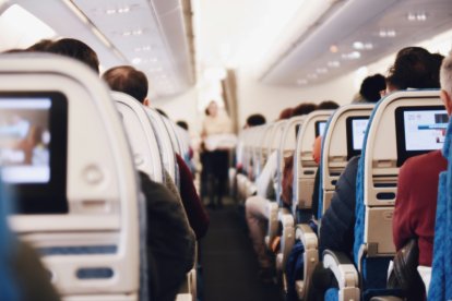Interior de un avión.