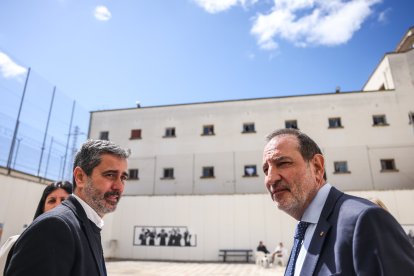 El conseller de Justícia, Ramon Espadaler, durant una visita al Centre Penitenciari de Ponent, a Lleida.