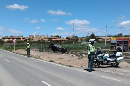Una imatge de l'accident mortal a Altorricó.