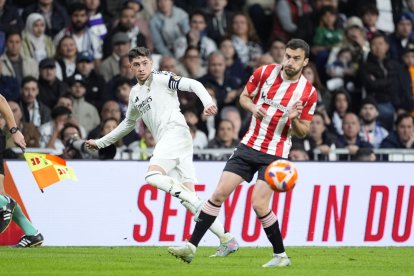 Fede Valverde fue el autor del gol del Real Madrid. - EUROPA PRESS