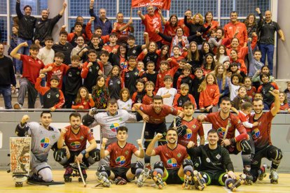 L’Alpicat vol que el suport de l’afició sigui un plus decisiu per aconseguir el factor pista. - ANIOL MORAL