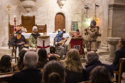 Imatge d’un dels actes de la Trobada de Grups de Recreació Medieval a Ciutadilla. - LAIA PEDRÓS