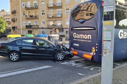 L’accident s’ha produït en direcció al barri de Pardinyes.