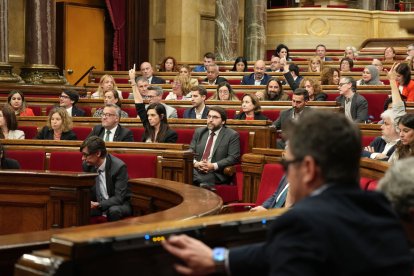 Un momento de la sesión del pleno del Parlament de esta semana. - ACN