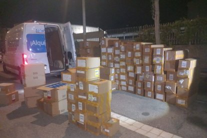 Material intervenido por los Mossos al detenido.