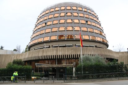 Imatge de l'edifici del Tribunal Constitucional (TC) a Madrid