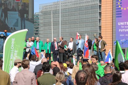 Els agricultors europeus es manifesten a Brussel·les contra els canvis a la PAC.