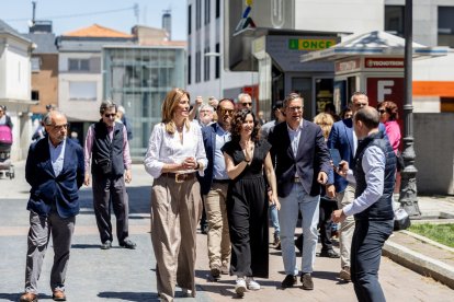 Ayuso va assistir ahir a la inauguració de la nova seu del PP a Pozuelo de Alarcón. - EUROPA PRESS