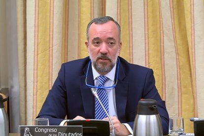 El exsecretario de Estado de Seguridad en tiempo del ministro Jorge Fernández Díaz, Francisco Martínez, en el Congreso.