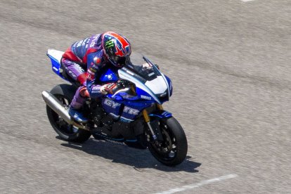 Jack Miller rodó durante todo el día de ayer en Alcarràs. - ÀLEX SAMPER