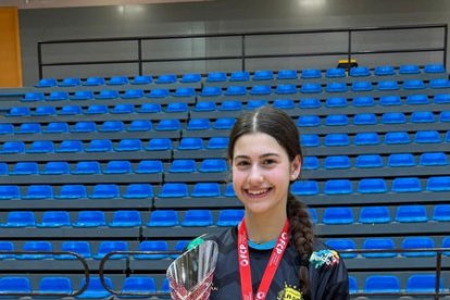 Paula Bautista, jugadora de l’equip Fem 15 del Vila-sana. - CP VILA-SANA