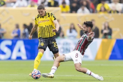 Marcel Sabitzer, del Dortmund, durante el partido ante Fluminense. - EFE