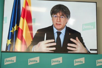 El expresidente de la Generalitat y presidente de Junts Carles Puigdemont.