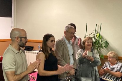 Les Stolpersteine de Seró i Rey es van col·locar ahir a l’Albagés. - MEMORIAL DEMOCRÀTIC