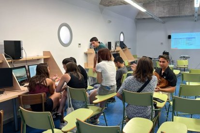 Imatge del taller de curtmetratge exprés del Campus Jove. - UDL