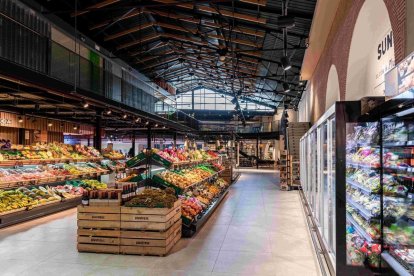 Imagen del supermercado Sunka, perteneciente a Supsa, situada en la calle Bisbe Ruano de Lleida. - SUPSA SUPERMERCADOS PUJOL