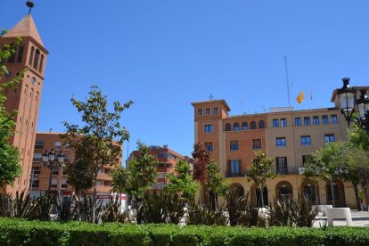 La plaça de l’Ajuntament és una de les tres incloses a la primera illa de vianants. - A.M.