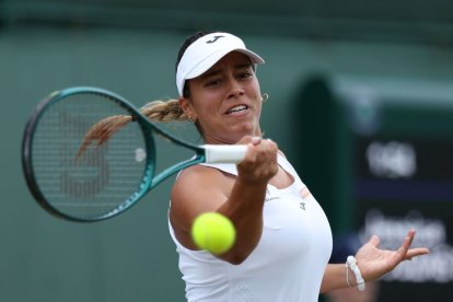 Jessica Bouzas, en una acció durant el seu partit d’ahir. - EFE