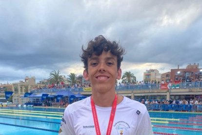 Joel Farré, del CEN Balaguer, se colgó un oro.