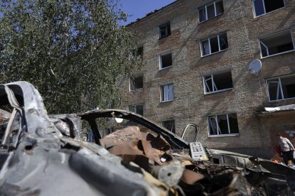 La zona de Járkov, atacada ayer por drones rusos. - EFE/ADMINISTRACIÓN MILITAR REGIONAL DE KIEV