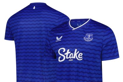 La samarreta de l'Everton.