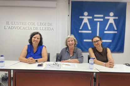 El Col·legi de l’Advocacia de Lleida va fer balanç ahir del torn d’ofici. - A. GUERRERO