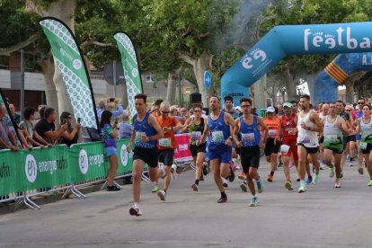 Momento de la salida de la Cursa dels Firals, que se celebró ayer en Bellvís. - ITER 5