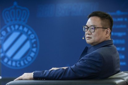 El president de l’Espanyol, Chen Yansheng, en una imatge d’arxiu. - EFE