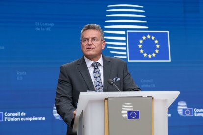 El comissari de Comerç i negociador de la UE amb Washington, Maros Sefcovic. - UNIÓ EUROPEA