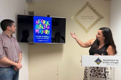 Moment de la presentació del programa de la festa major a l’ajuntament de la Seu d’Urgell. - AJUNTAMENT DE LA SEU D’URGELL