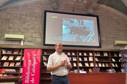Màrius Bernadó, a la Biblioteca de Catalunya, a Barcelona. - L’OEST