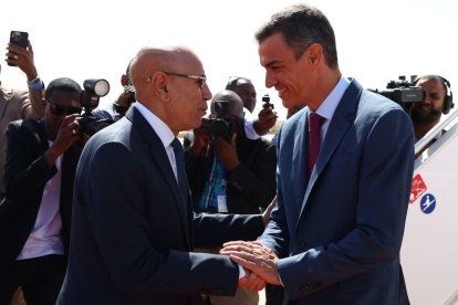 El presidente de Mauratian recibe a Sánchez en el país. - EFE