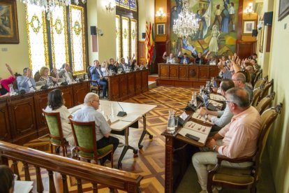 El ple de la corporació va aprovar la resolució de les al·legacions al pla zonal. - ÀLEX SAMPER