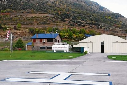 Imagen de archivo del helipuerto de Tírvia. - ARCHIVO SEGRE