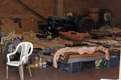 Almacén agrícola de Torrelameu donde vivían los temporeros
