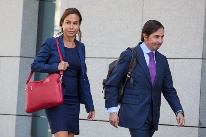 La expresidenta de Adif Isabel Pardo de Vera llegando a declarar a la Audiencia Nacional. - JESÚS HELLÍN / EUROPA PRESS